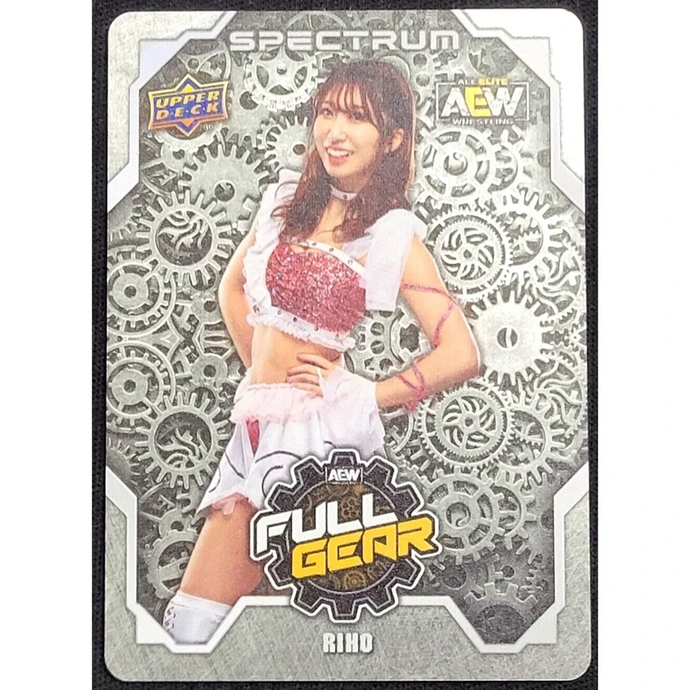 2021 UPPER DECK AEW SPECTRUM RIHO FULL GEAR SP METAL CARD
